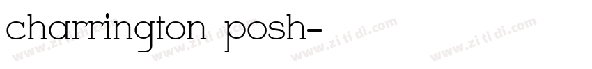 charrington posh字体转换
